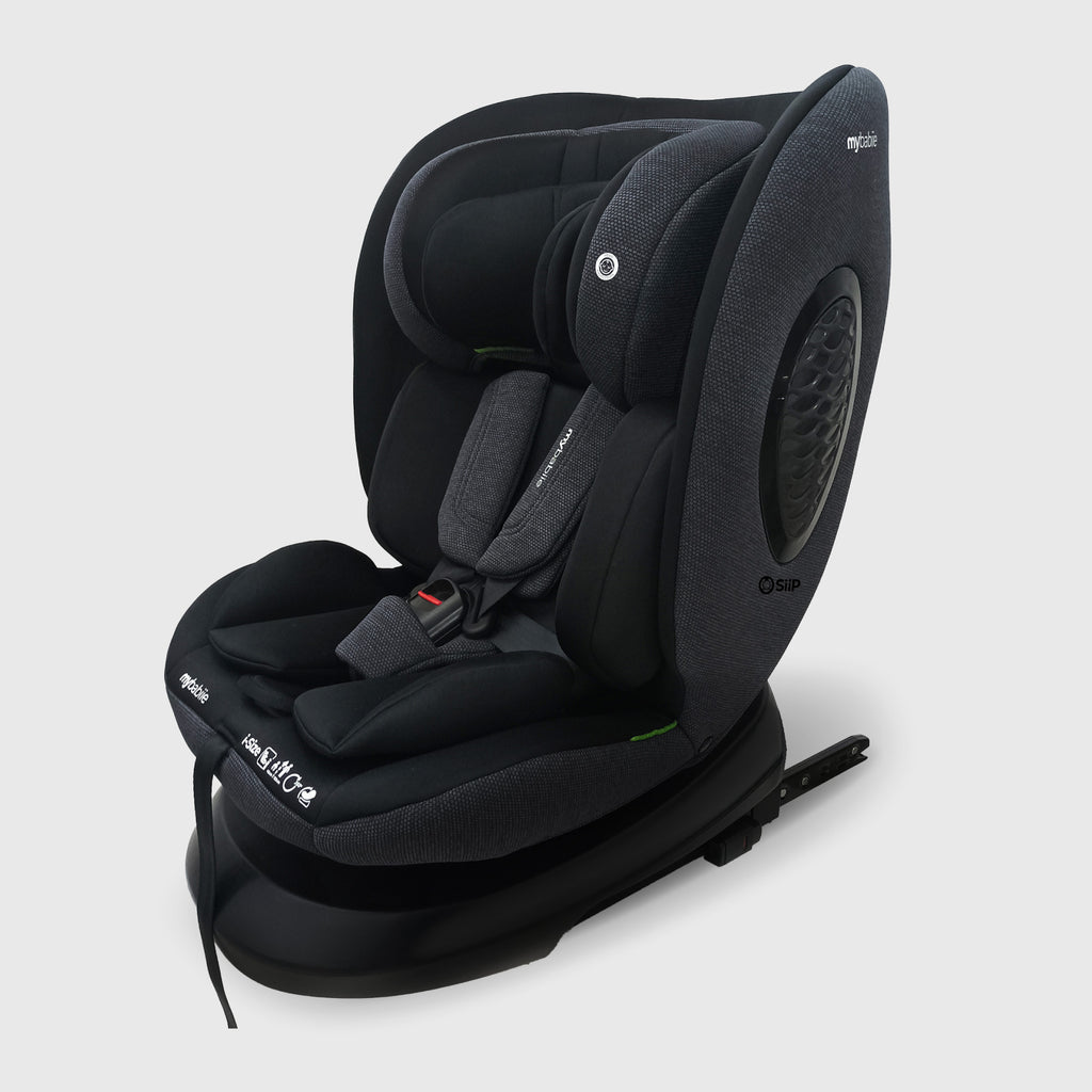 My Babiie MBCS200 Spin R129 Car Seat With Top Tether For Safe 360 Degree Rotation From Birth To 12 Years