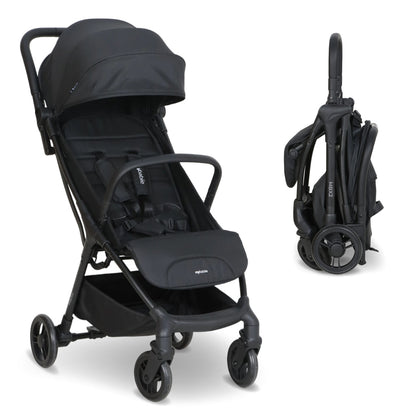 My Babiie MBX2 Compact Stroller - Ultra Lightweight One-Hand Fold With Lie-Flat Seat For All Day Comfort