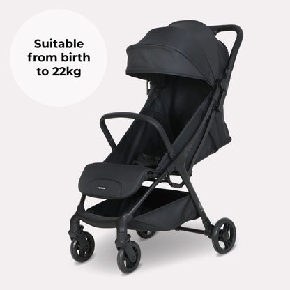 My Babiie MBX2 Compact Stroller - Ultra Lightweight One-Hand Fold With Lie-Flat Seat For All Day Comfort
