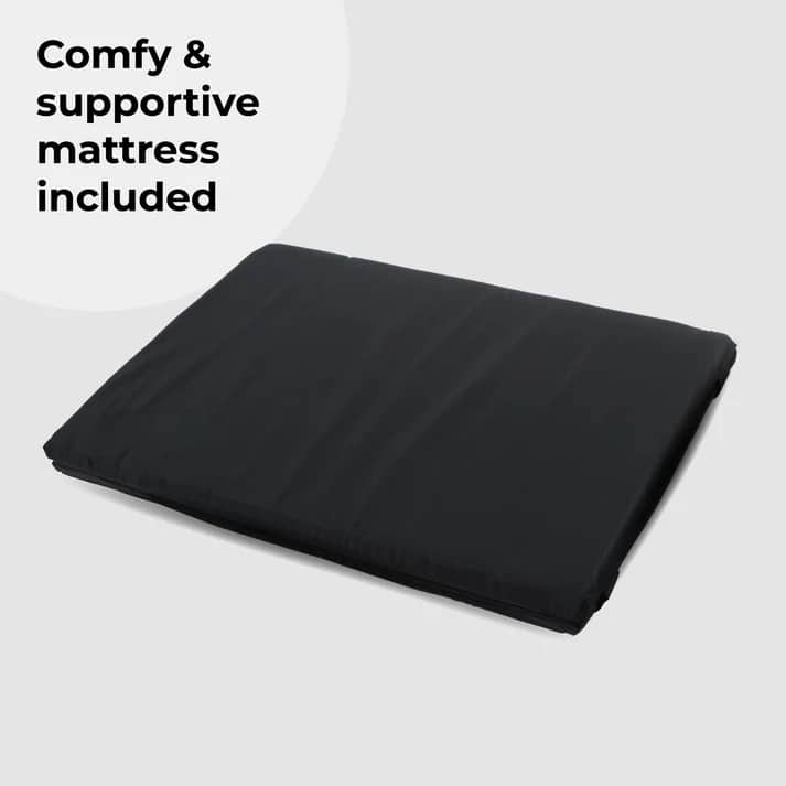 My Babiie MBTC2 Air-Light 2-in-1 Travel Cot Black - Lightweight Portable Sleep and Play Solution