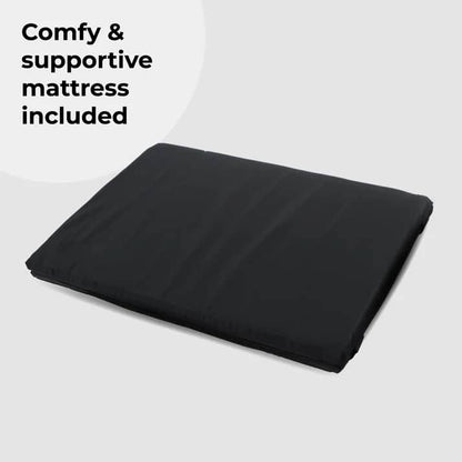 My Babiie MBTC2 Air-Light 2-in-1 Travel Cot Black - Lightweight Portable Sleep and Play Solution