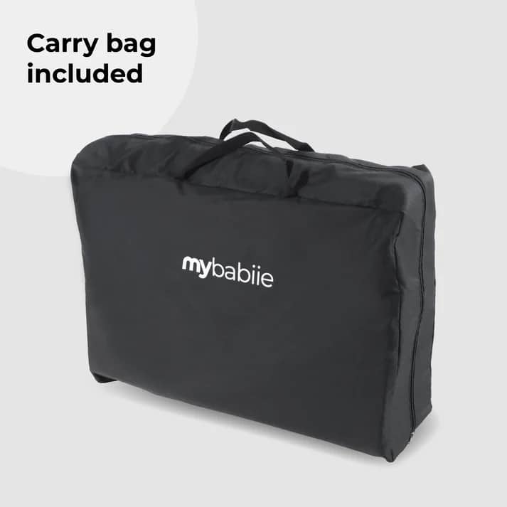 My Babiie MBTC2 Air-Light 2-in-1 Travel Cot Black - Lightweight Portable Sleep and Play Solution