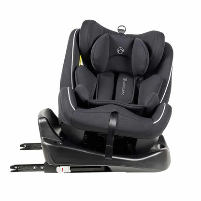 Ickle Bubba Rotator 360 Spin Group 0+/1/2/3 Car Seat Black - All In One Seat From Birth To 12 Years