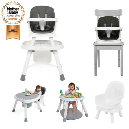 Puggle Snack And Play 7 In 1 Hi Lo Highchair - Growth Through 6 Months To 5 Years