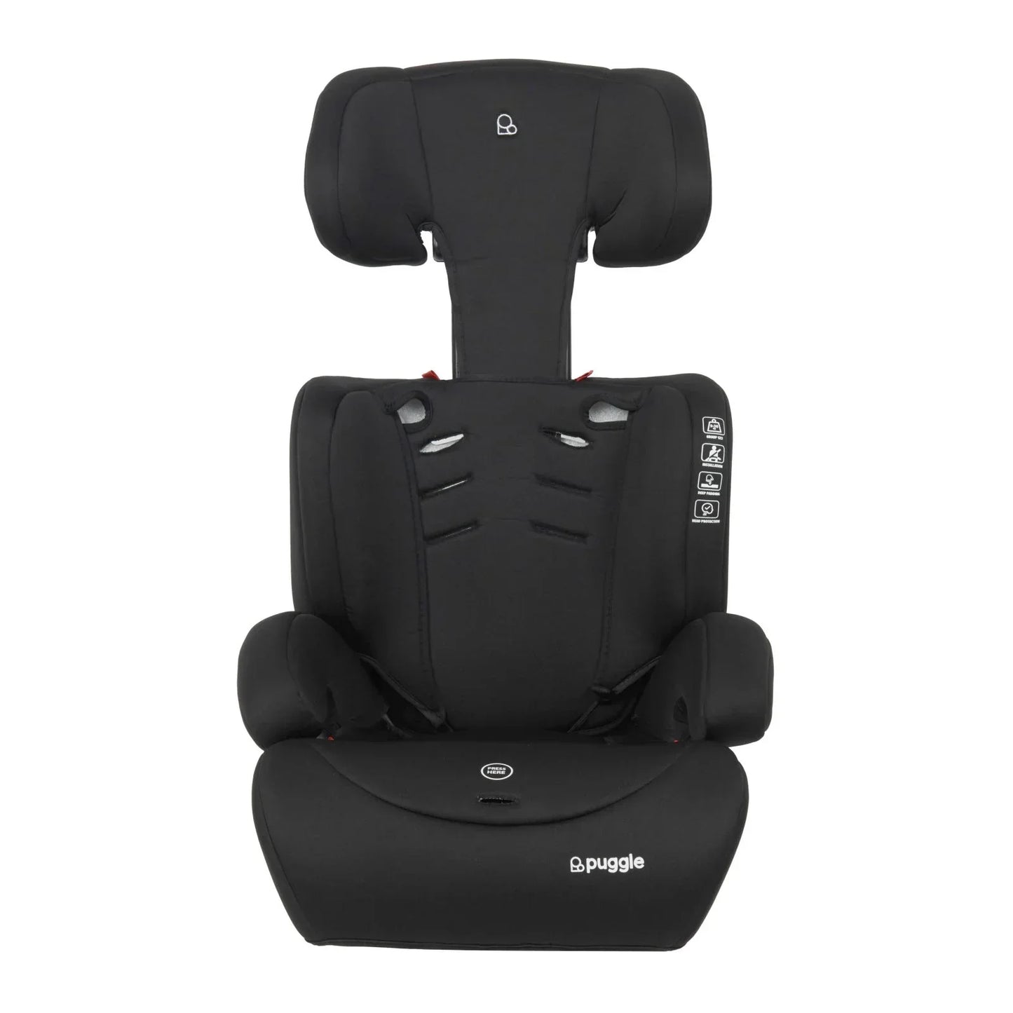 Puggle Maxi Gro Comfort Group 1/2/3 Eco Car Seat Booster Seat - Grows With Your Child From 9 Months To 12 Years