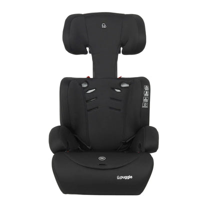 Puggle Maxi Gro Comfort Group 1/2/3 Eco Car Seat Booster Seat - Grows With Your Child From 9 Months To 12 Years