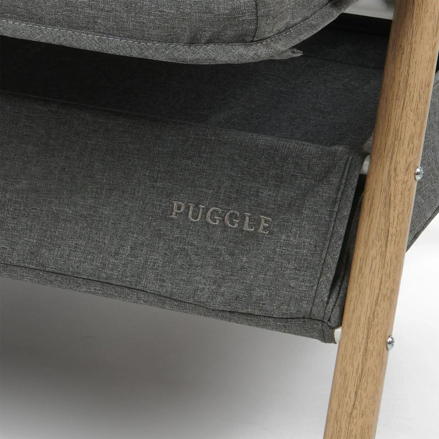 Puggle Dreamy Twin Bedside Crib - Safe Co-Sleeping For Twin Newborns Keeps Both Babies Close By Your Side