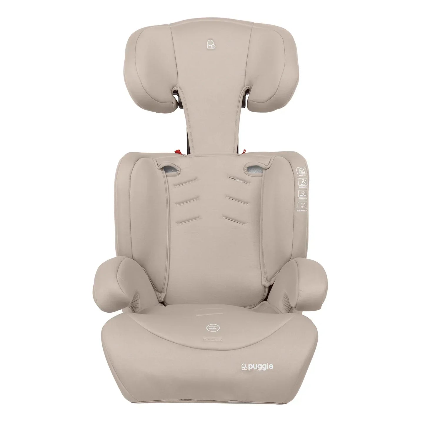 Puggle Maxi Gro Comfort Group 1 2 3 Eco Car Seat Booster Seat - Grows With Your Child From 9 Months To 12 Years