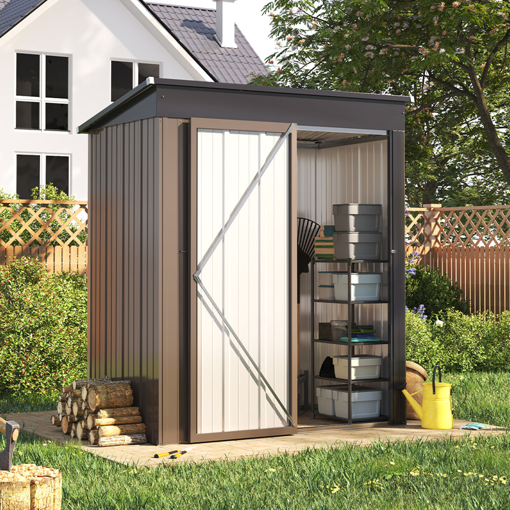 3x5ft Garden Storage Mrtalo Classic Lockable Tool and Bike Shed