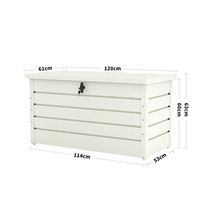 350L Garden Waterproof Steel Lockable Storage Box