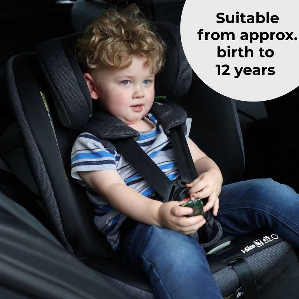 My Babiie MBCS200 Spin R129 Car Seat With Top Tether For Safe 360 Degree Rotation From Birth To 12 Years