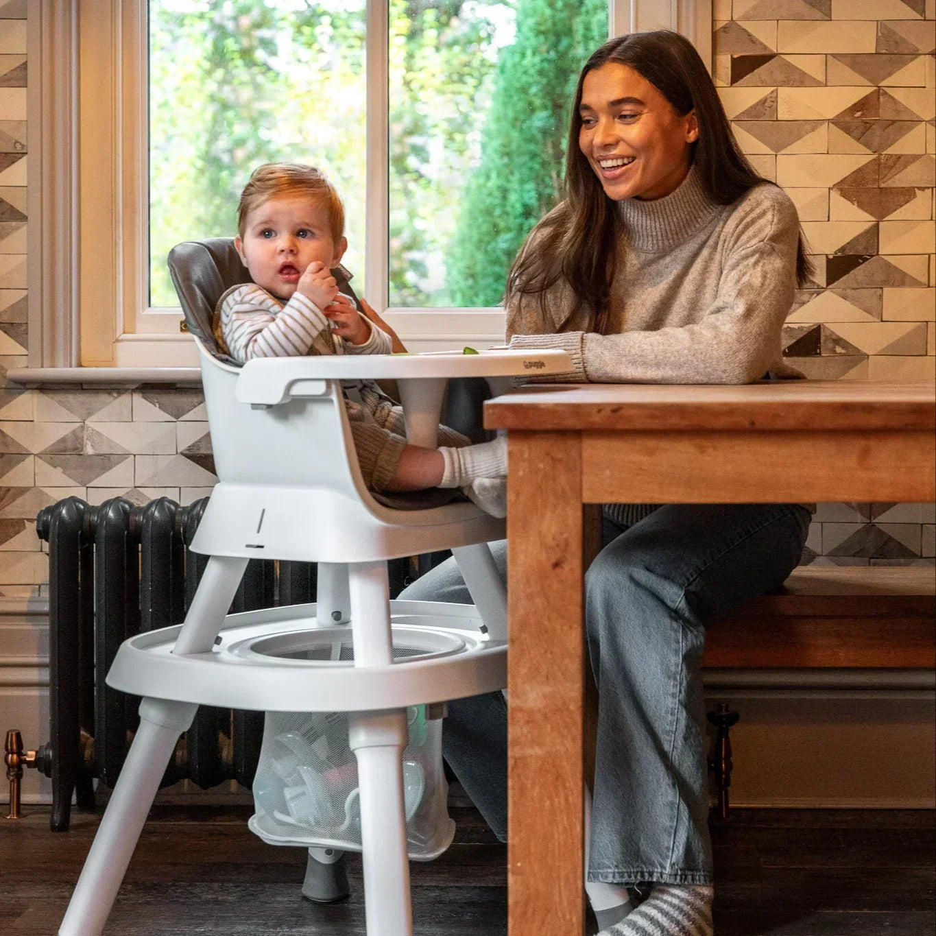 Puggle Snack And Play 7 In 1 Hi Lo Highchair - Growth Through 6 Months To 5 Years