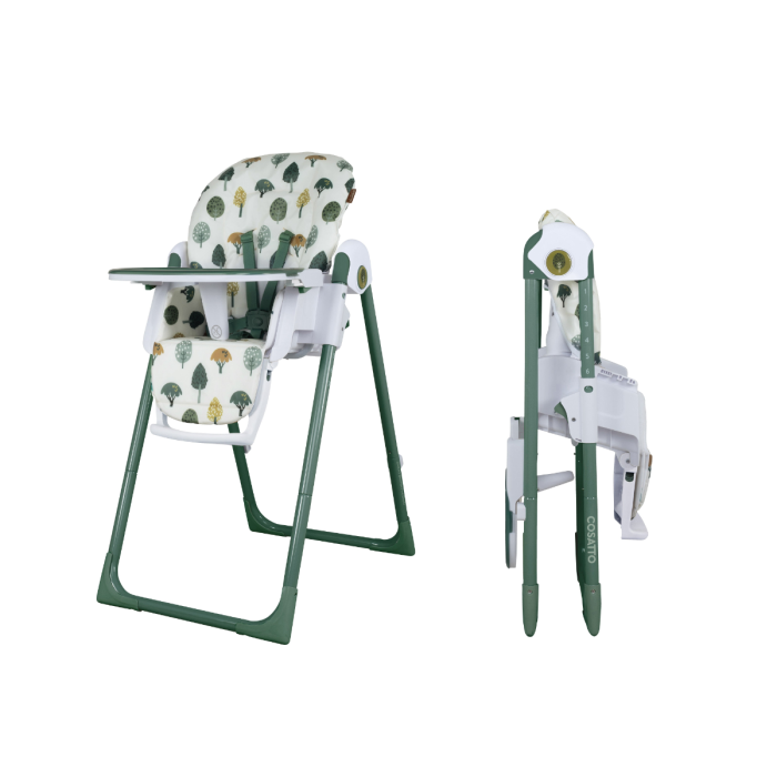 Cosatto Pip 0 Plus Highchair - 7 Height Levels And Two Dishwasher Safe Trays For Easy Mealtimes