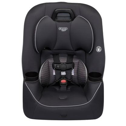 Cosco Kids Easy Elite Slim All In One Convertible Car Seat Grey Glyphs - Extended Use From Newborn To 100 Pound