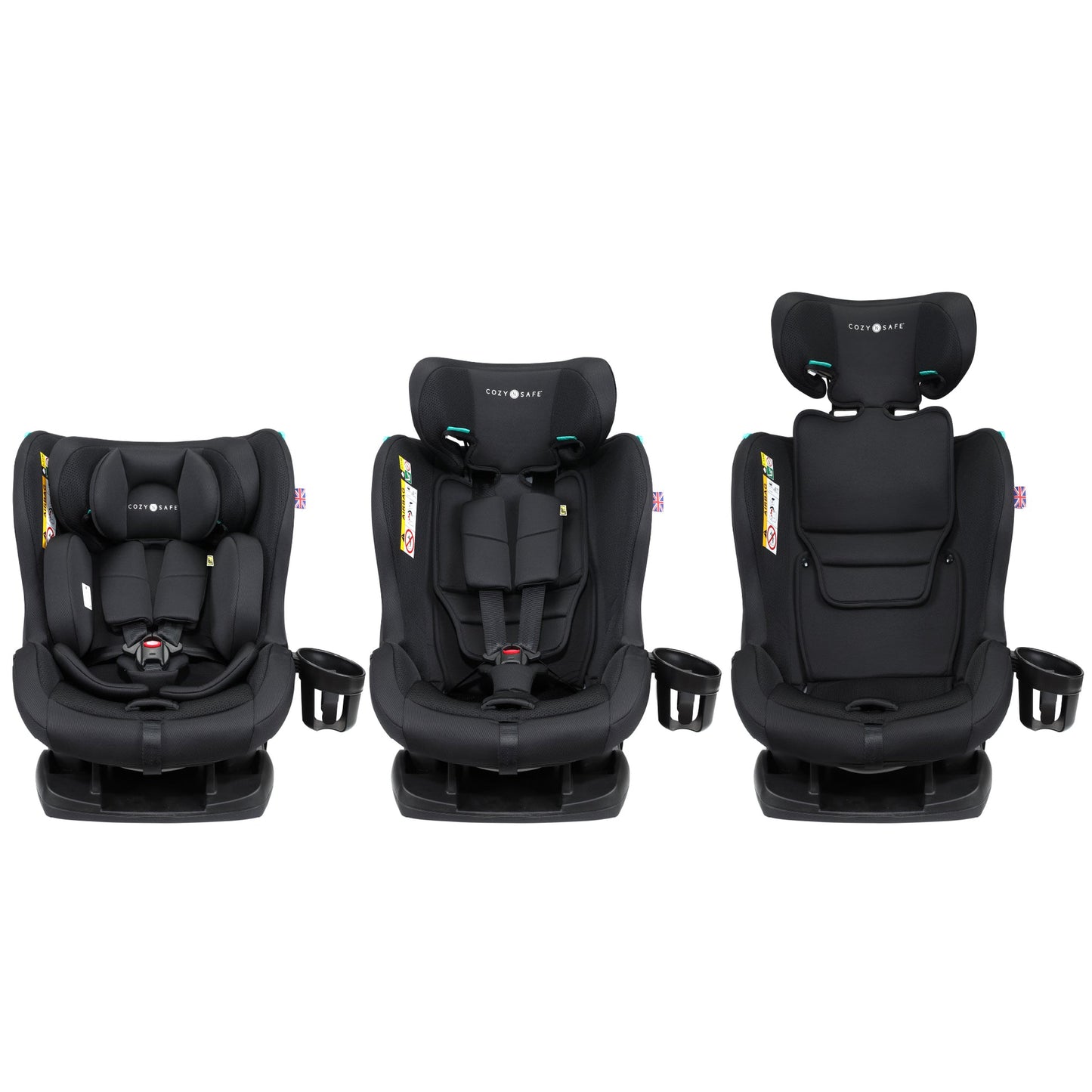Fitzroy+ i-Size - All In One 40–150cm Child Car Seat From Birth To 12 Years, ECE R129 Certified