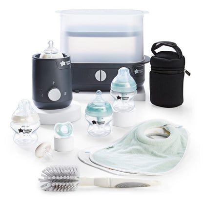 Easiwar Complete Baby Feeding Set - Natural Start And Anti-Colic Bottles With Electric Steriliser