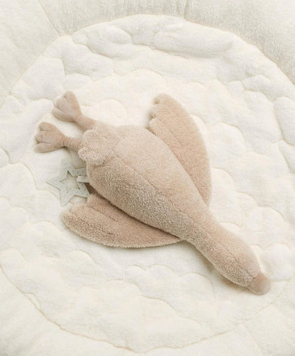 Mamas and Papas Playmat and Gym Welcome to the World Duckling - Quilted Faux Fur Base with Hanging Musical Toy