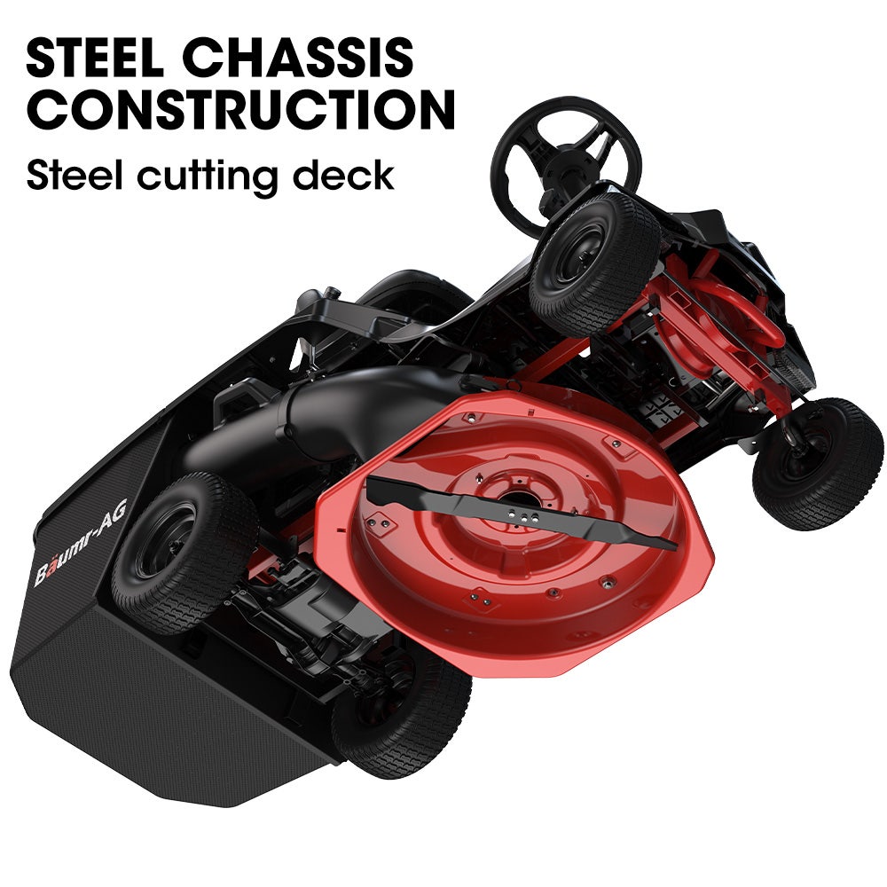 Ride On Lawn Mower - 61 Cm Steel Cutting Deck | Baumr-AG