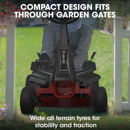 Ride On Lawn Mower - 61 Cm Steel Cutting Deck | Baumr-AG