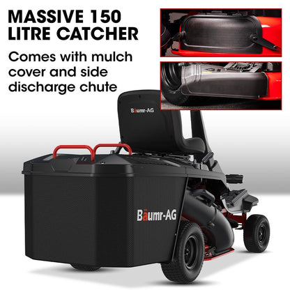 Ride On Lawn Mower - 61 Cm Steel Cutting Deck | Baumr-AG