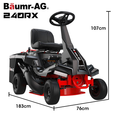 Ride On Lawn Mower - 61 Cm Steel Cutting Deck | Baumr-AG