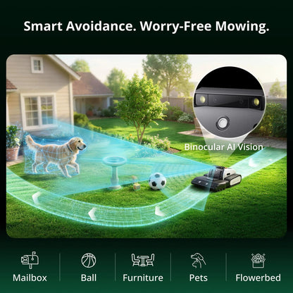Robotic Lawn Mower - 1.73 Acre Advanced Navigation | Lymow Tech