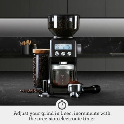 Sage the Smart Grinder™ Pro SCG820BTR Espresso Grinder for Home – Black/Silver