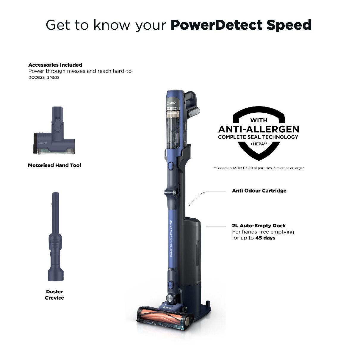 Shark IA3241UKT Cordless Vacuum Cleaner with Auto-Empty Dock