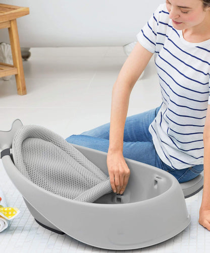 Moby 3 Stage Baby Bath - Grows With Baby Through Three Stages For Full Body Or Seated Support