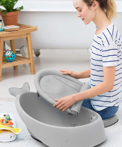 Moby 3 Stage Baby Bath - Grows With Baby Through Three Stages For Full Body Or Seated Support
