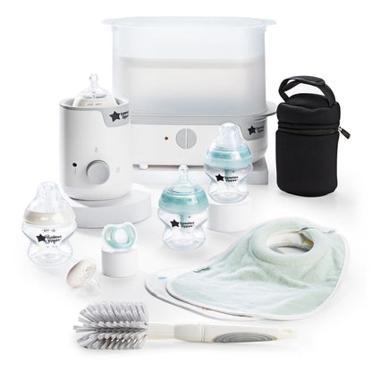 Easiwar Complete Baby Feeding Set - Natural Start And Anti-Colic Bottles With Electric Steriliser